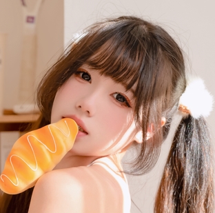 B站up主twitter下水《黏黏团子兔》粉jk特别授课合集